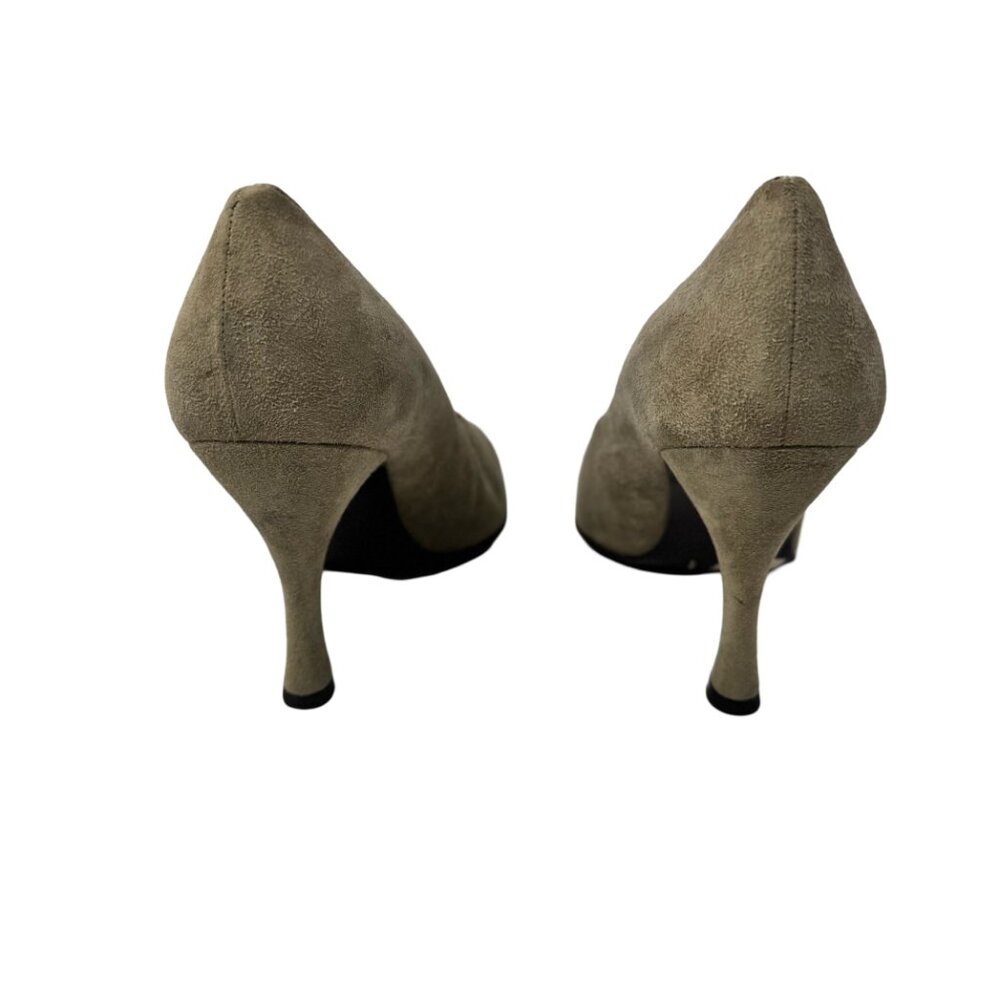 Giorgio Armani Le Colleczioni Vintage Suede Women Heels Made in Italy Size 37.5 - Picture 5 of 6